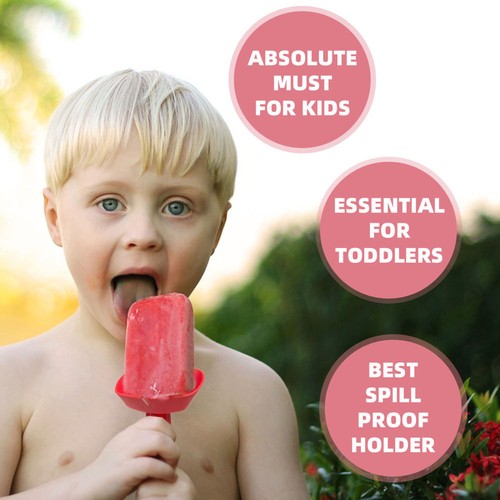 Popsicle Holder with Straw Drip Free Children Ice Cream Holder Leak Proof Dirty - Picture 7 of 15