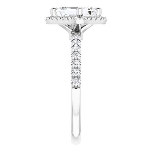 1 ct Emerald Cut D-VVS1 Moissanite Wedding Engagement Ring S925 Sterling Silver - 第 5/12 張圖片