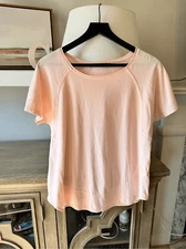 InCashmere Luxury Crew Neck Cotton Short Sleeve Tee Size Medium