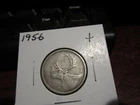 1956 - Canada - 25 cent silver coin - Canadian quarter