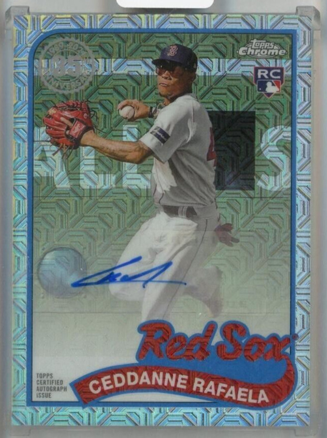 2024 Topps Series 2 Ceddanne Rafaela 1989 Topps Chrome Silver Pack Auto RC