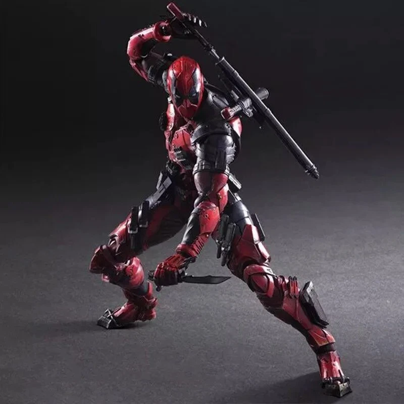 Deadpool Wade Wilson Play Arts Kai Action Figure Marvel H26cm Collectibles New - Image 3 of 4