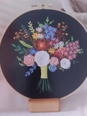Stickerei Embroidery DIY Art Kit mit Ring Hoop Neu 20×20cm - Bild 1 von 4