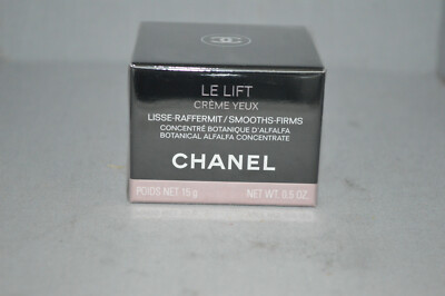 Chanel Le Lift Creme Yeux Botanical Alfalfa Concentrate New 0.5oz Sealed Box