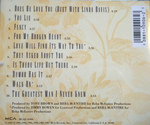 Reba McEntire's - Greatest Hits, Volume Two - CD, VG - Picture 2 of 2