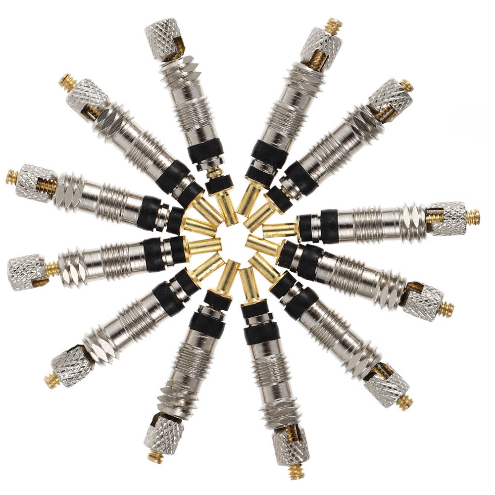 12-Piece Tubeless Bicycle Valve Core Replacement Set for Cycling