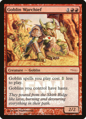 1x Goblin Warchief *FOIL* 2006 FNM DCI PROMO - LP - SPARROW MAGIC