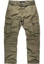 Herren Cargohose Loosefit Jogger Chino Hose Inkl. Gürtel R7028