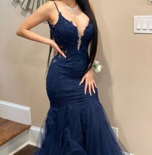 Navy Blue Prom Dress