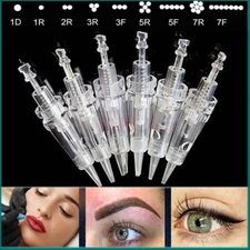 Tattoo Eyebrow Needles Permanent Makeup Machine Pen Bayonet Cartridges Needles