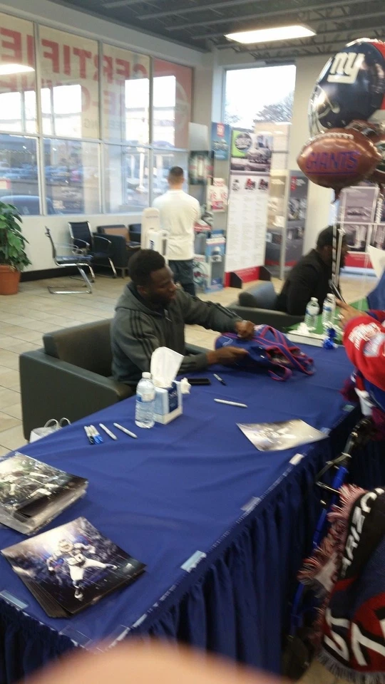 Pelota de fútbol autografiada firmada por Prince Amukamara Chicago Bears foto a prueba automática Foto 2 de 2