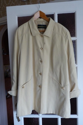 Manteau Vintage Femme Claude Havrey Taille 44 - Bleu/Gris, Occasion Très Bon état