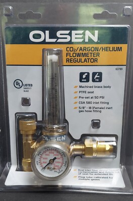 Olsen Co2 Argon Helium Flowmeter Regulator 63789 NEW