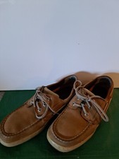 Sperry Boys Lanyard Boat Shoe Tan Size Boys Size 6