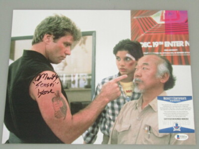 COBRA KAI  MARTIN COVE  Hand Signed 11'x14' Photo + BAS PSA COA SENSAI KREESE   