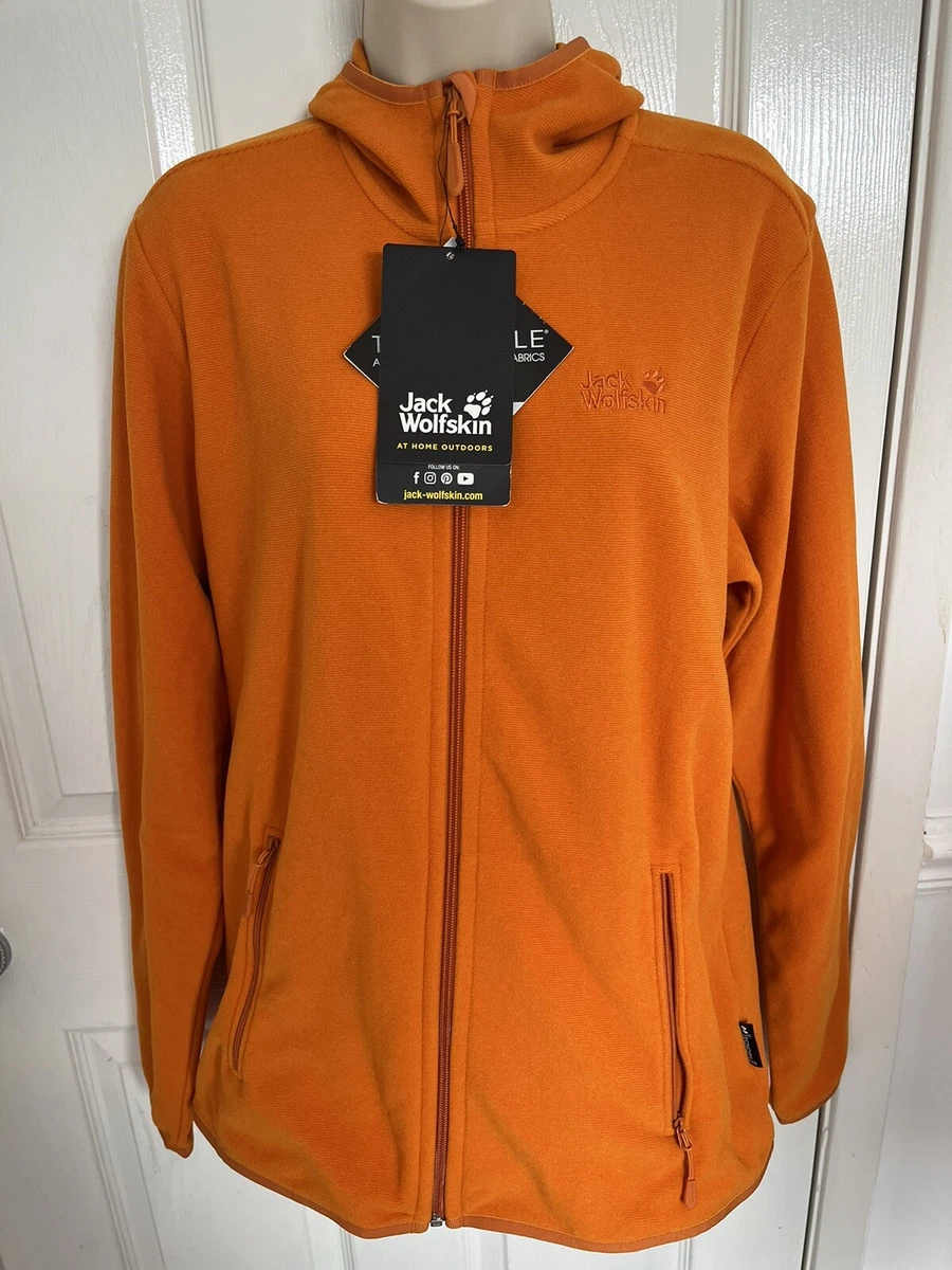 Women s Jack Wolfskin Tecnopile Hooded Fleece Full Zip Sports UK