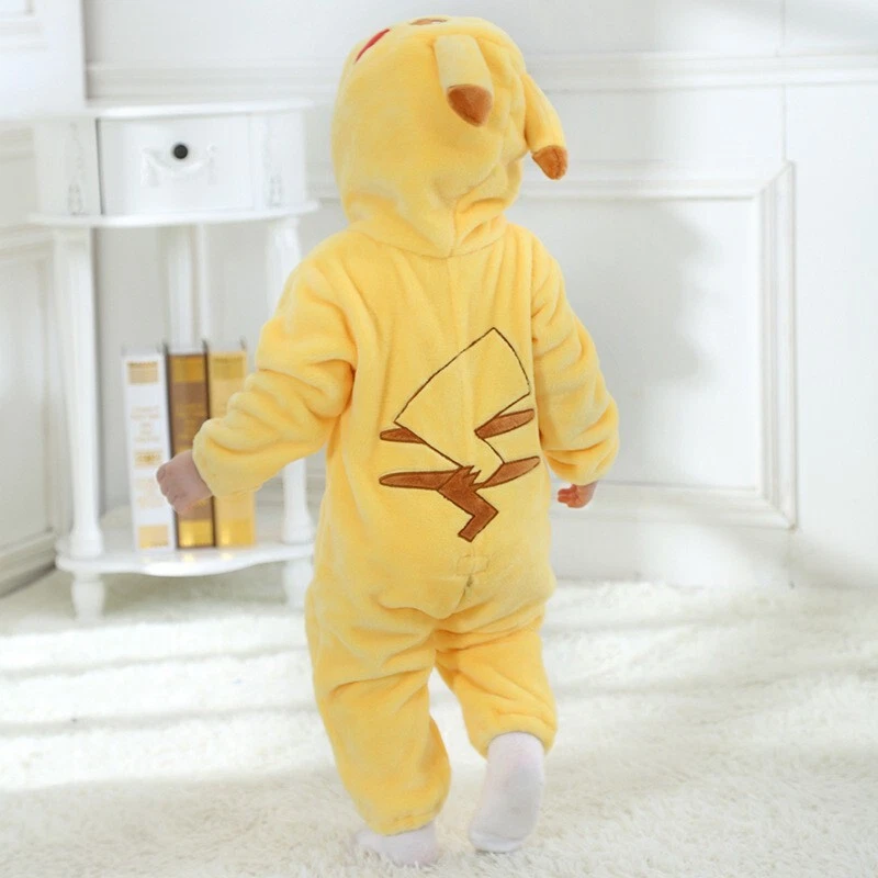 Pikachu Pajamas Kigurumi Cute Costume Bodysuit Cosplay - Baby Size 59-80cm - Image 3 of 4