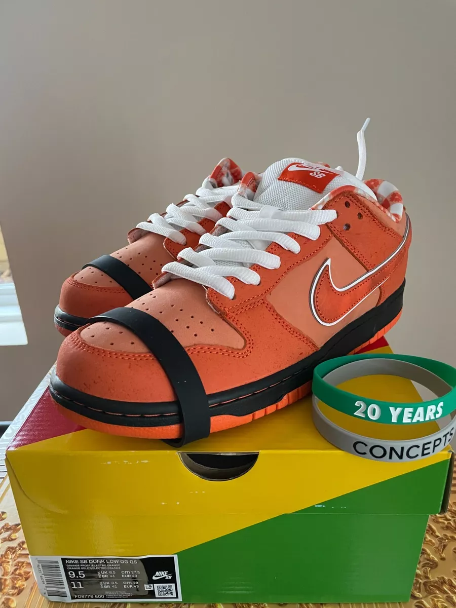 SPECIAL BOX Concepts Nike SB Dunk Low Orange Lobster 9.5 FD8776