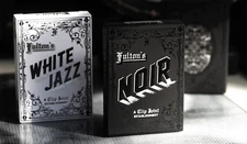 Fulton's Noir Black and White Jazz Playing Cards Dan and Dave 2 Decks Set New