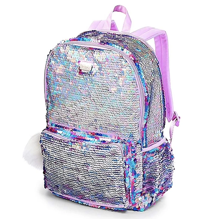 Justice Flip Sequin Hooded Unicorn Backpack