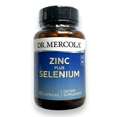 Dr. Mercola Zinc Plus Selenium Mineral Immune Support 90 Capsules, EXP 10/25