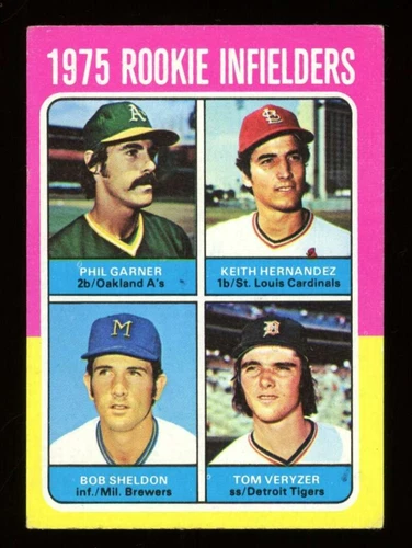 1975 Topps #623 Rookie IF Garner/Hernandez/Sheldon/Veryzer VG-EX JX5673