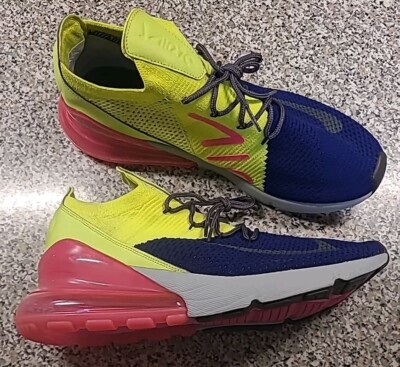 nike 270 purple yellow