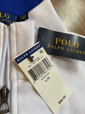 Polo Ralph Lauren 1/4 Zip Fleece Adult Large Chariots Trackand