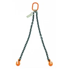 NEW! Mazzella Lifting B151093 8' Double Leg Chain Sling W/ Grab Hook!!