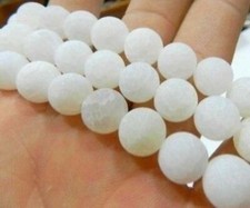 6/8/10/12mm White Dream Fire Dragon Veins Agate Round Gems Loose Beads 15"