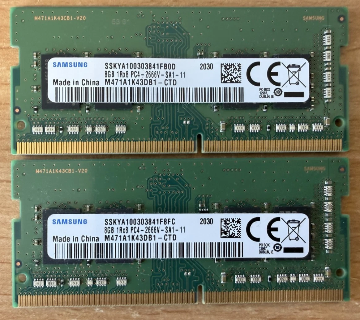 Samsung DDR4 SDRAM Memory (RAM) 2 Modules for sale | eBay