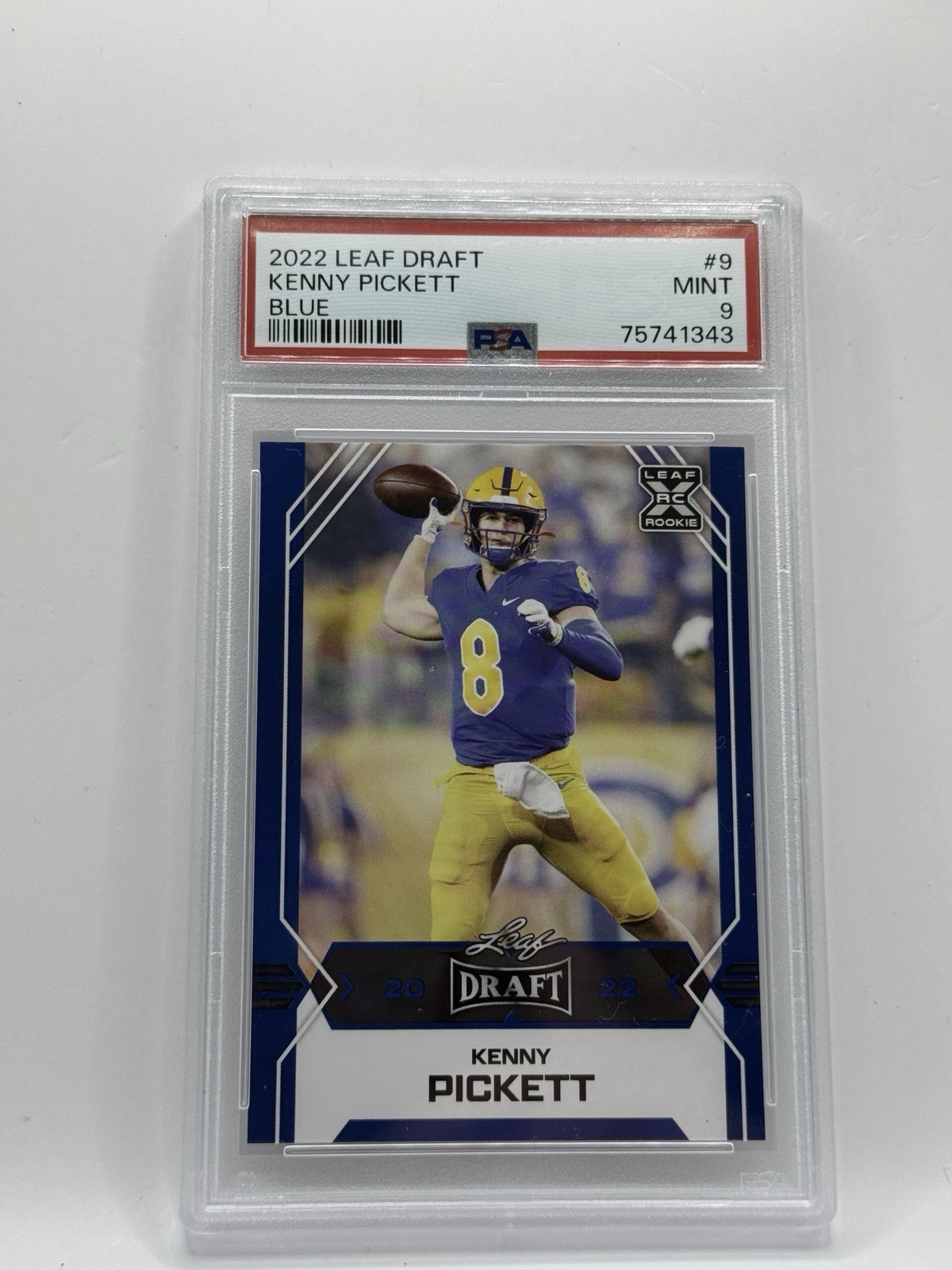Kenny Pickett Leaf Draft #9 Blue