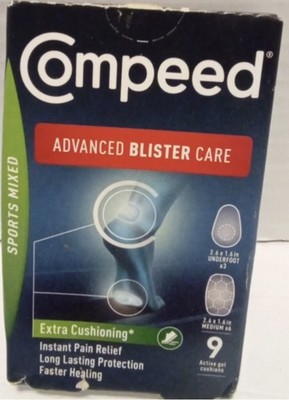 Compeed Advanced Extra Cushionin Blister Care Sport Mixed 9 Active Gel Cushions 