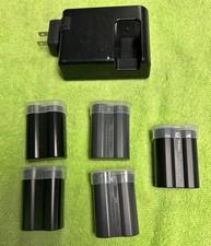 Nikon MH25a battery charger and five EL15 batteries