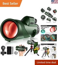 40X60 Monocular Telescope for Bird Watching - Waterproof, Smartphone Compatible