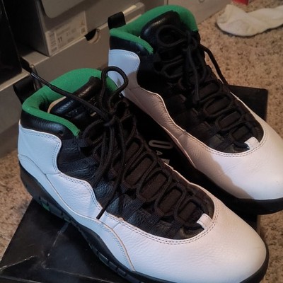 Jordan Air Jordan 10 Retro Seattle 2019 White/Black Green Sneaker