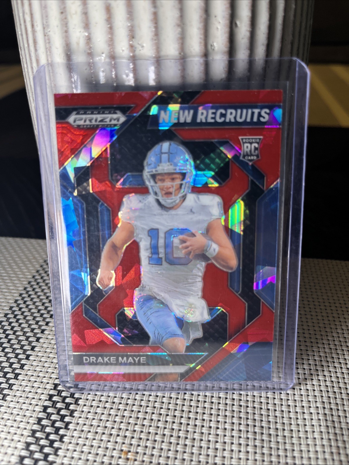 2024 Panini Prizm Draft Picks - New Recruits Drake Maye #NR-DME Red Ice Prizm