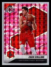 Zach Collins Portland Trail Blazers 2020-21 Panini Mosaic #154 Mosaic Camo Pink