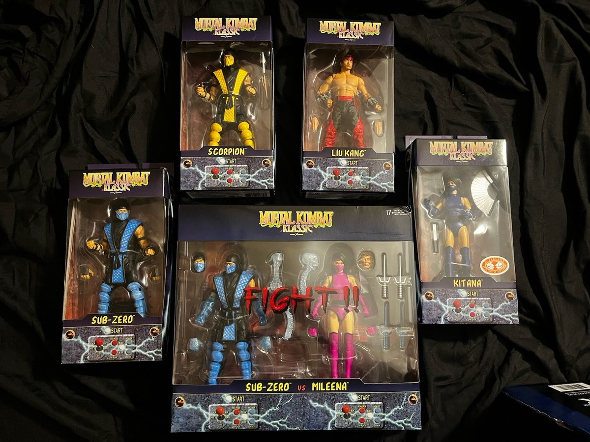 Mortal Kombat Klassic Wave 1 Complete Set Lot Mileena Kitana Sub