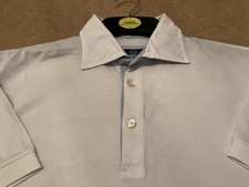 Polo Boggi Milano uomo bianca con rifiniture blu taglia large 42 pollici ottime condizioni