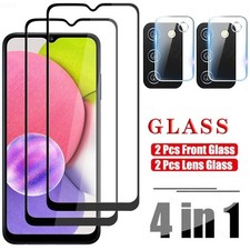 For Samsung Galaxy A03S A02 A12 A42 A52 Tempered Glass Protector Lens Protector