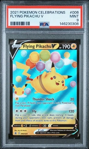 Flying Pikachu v 006/025 Celebrations Holo PSA 9