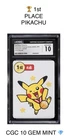 2025 Pokemon Taruka Pikachu CGC 10 GEM MINT 🏆 1st Place First Round RARE PROMO