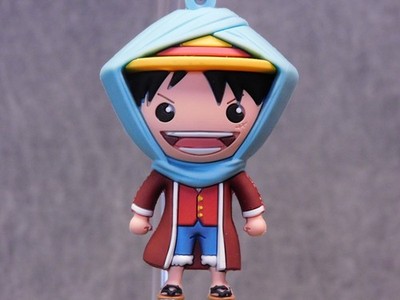 One Piece NEW * Luffy Clip * Blind Bag Series 7 Key Chain Monogram