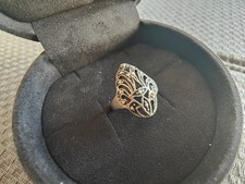 Bague Oeil ajourée art bijoux T57 Argent Massif 925