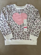 NWT Jumping Beans Heart Graphic Sweatshirt Size 4