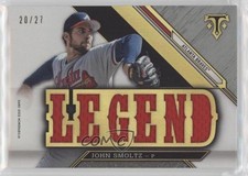 2016 Topps Triple Threads Relics Legends Silver 20/27 John Smoltz HOF md3