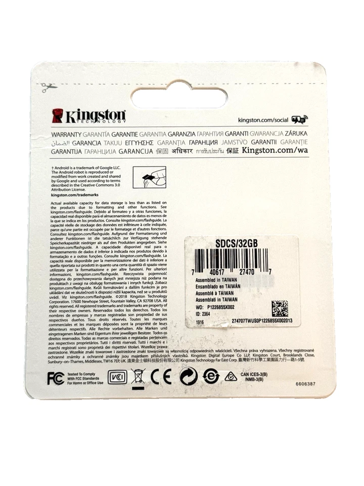 Kingston 32GB 80MB /s Micro SD SDHC SDXC Class 10 UHS-I Memory Card with Adapter - Image 2 of 2