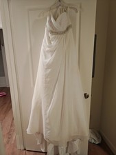 strapless wedding dress size 16