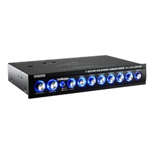 7 Band 9V Line Driver with Subwoofer Control Graphic Equalizer EQ-709X Audiopipe